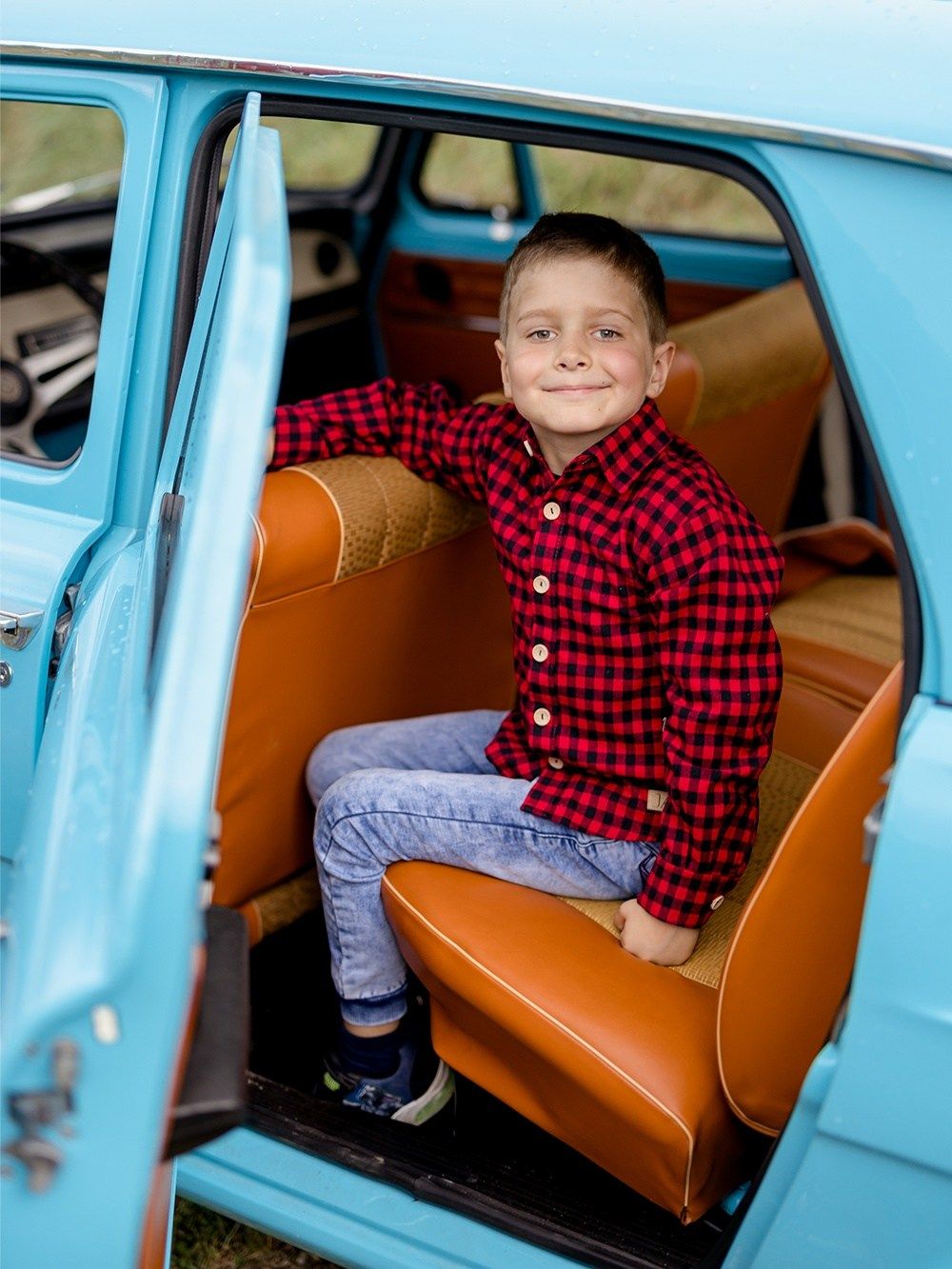 Chlapecká košile flanelová COMFORT s dlouhým rukávem