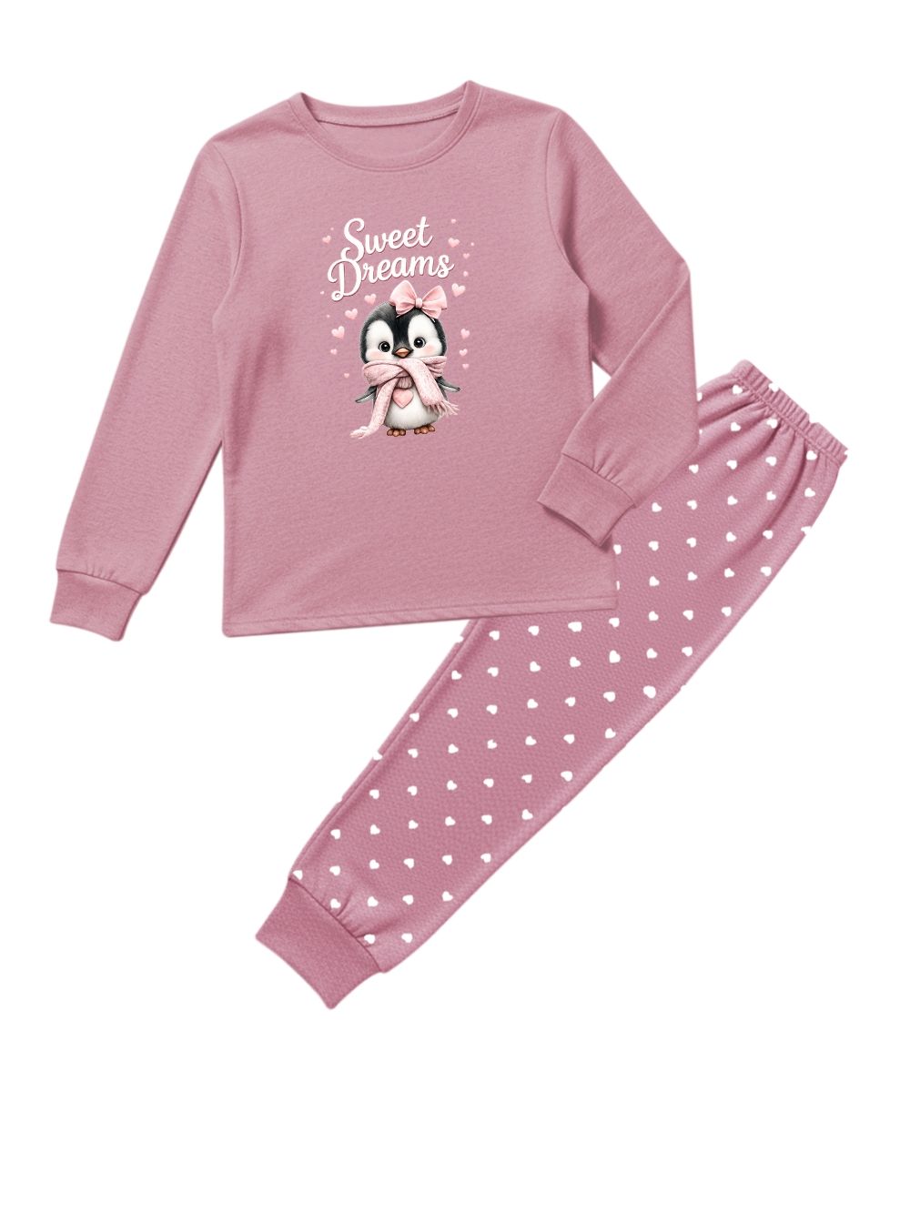 Dámske pyžamo CUTE PENGUIN s dlouhým rukávem