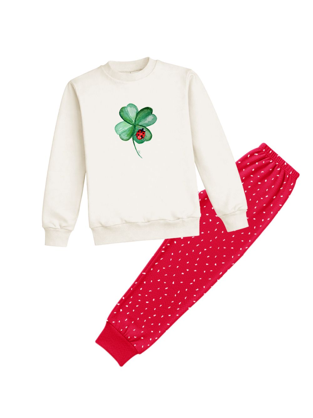 Dámske pyžamo FOR LUCK s dlouhým rukávem