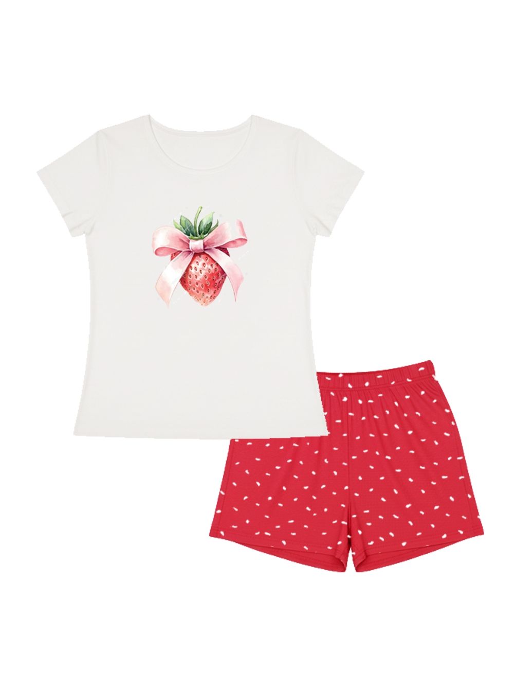 Dámske pyžamo SWEET STRAWBERRY s krátkým rukávem