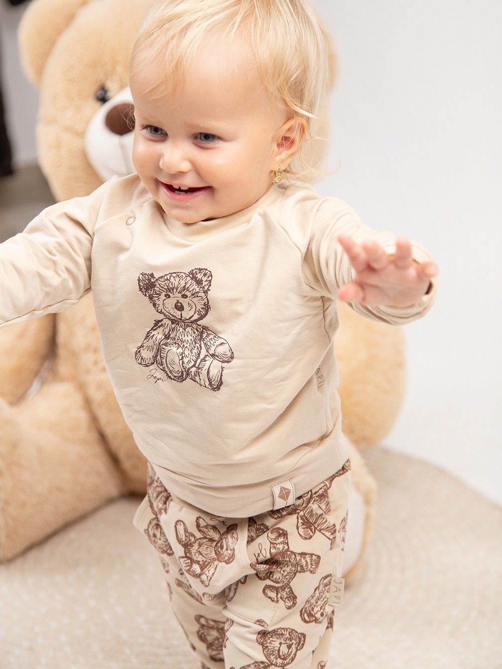 Dětská souprava svetr 1F + kalhoty TEDDY BEARS
