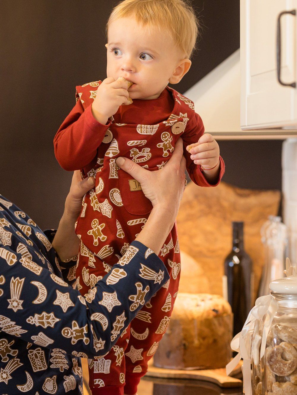 Dětské body 1F GINGERBREAD s dlouhým rukávem