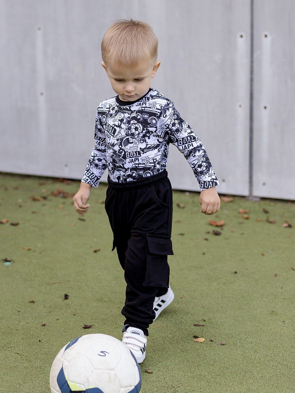 Dětské body FOOTBALL s dlouhým rukávem