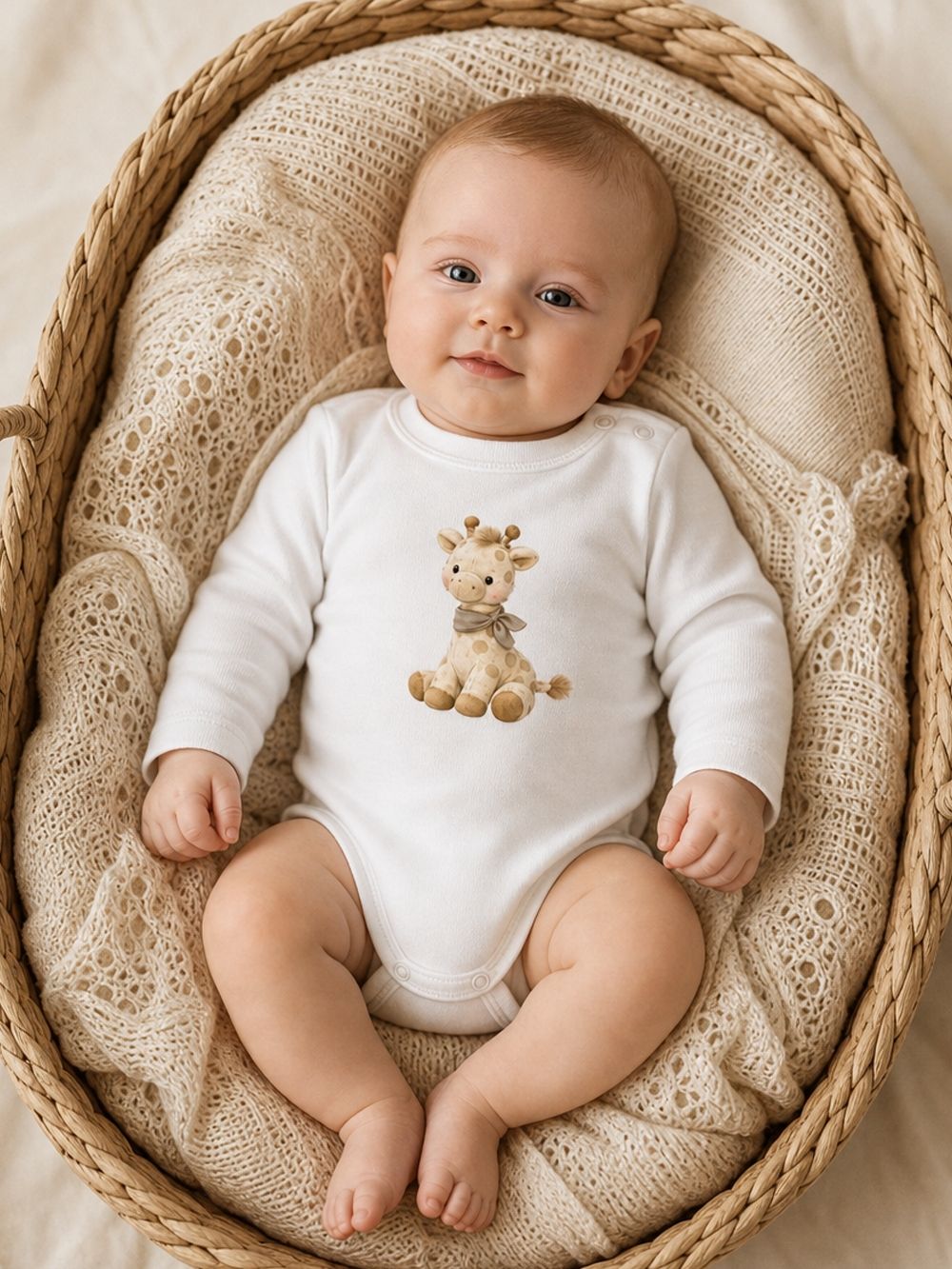 Dětské body GIRAFFE s dlouhým rukávem