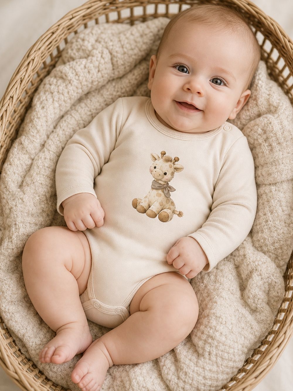 Dětské body GIRAFFE s dlouhým rukávem