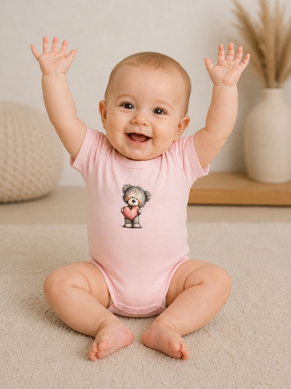 Dětské body LOVELY TEDDY s kratkym rukávem