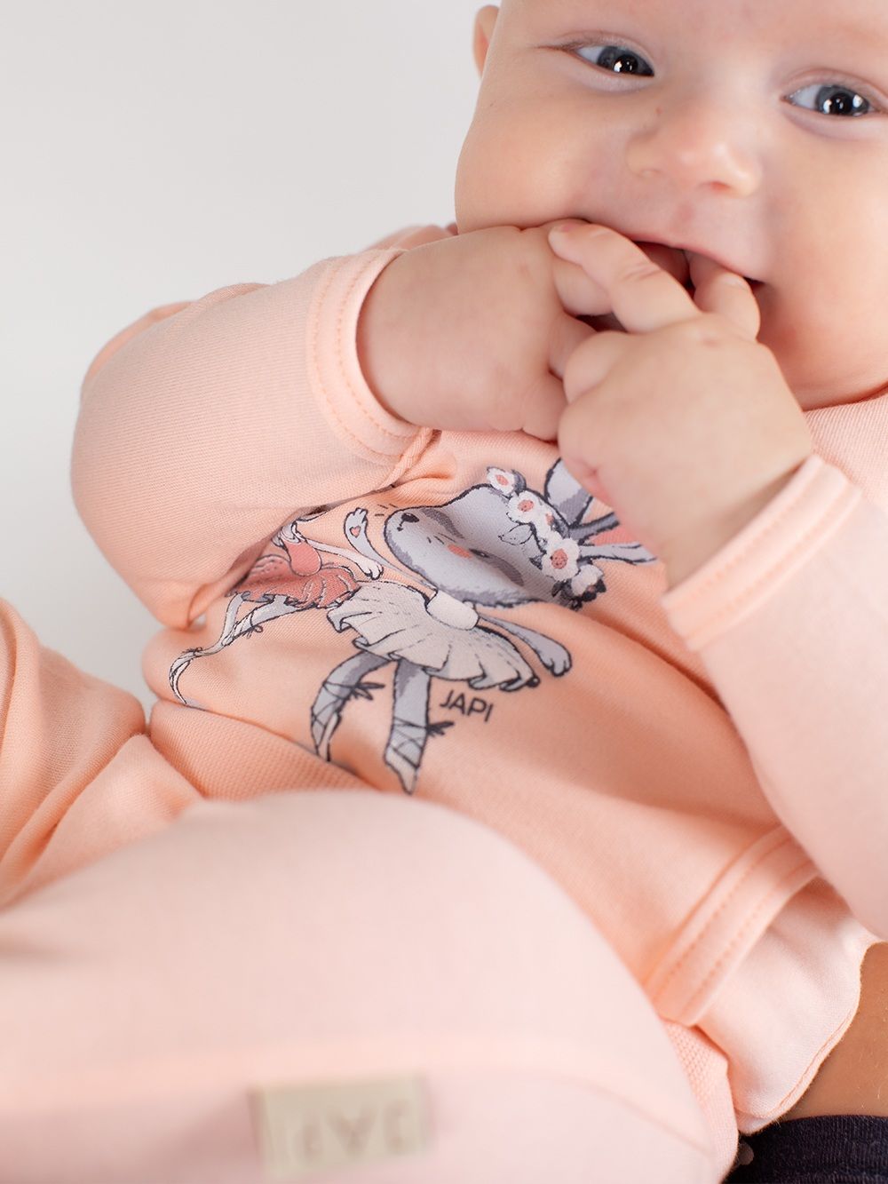 Dětské body překládací BALLERINA s dlouhým rukávem