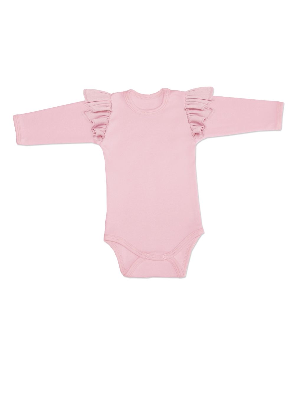 Dětské body pro dívky s volánky SHINE GIRL s dlouhým rukáve