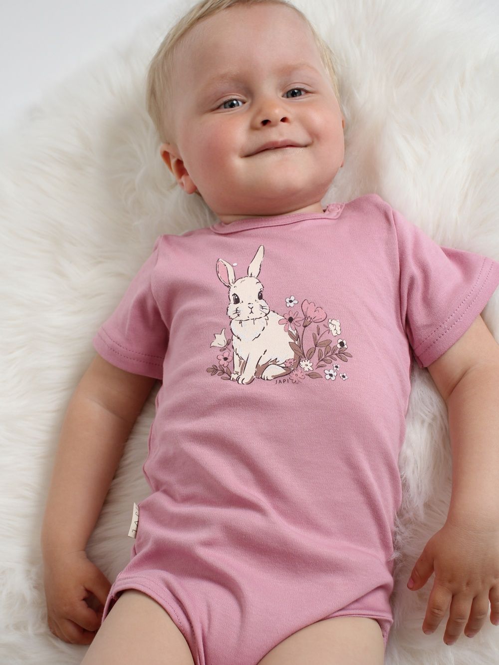 Dětské body SWEET BUNNY s kratkym rukávem