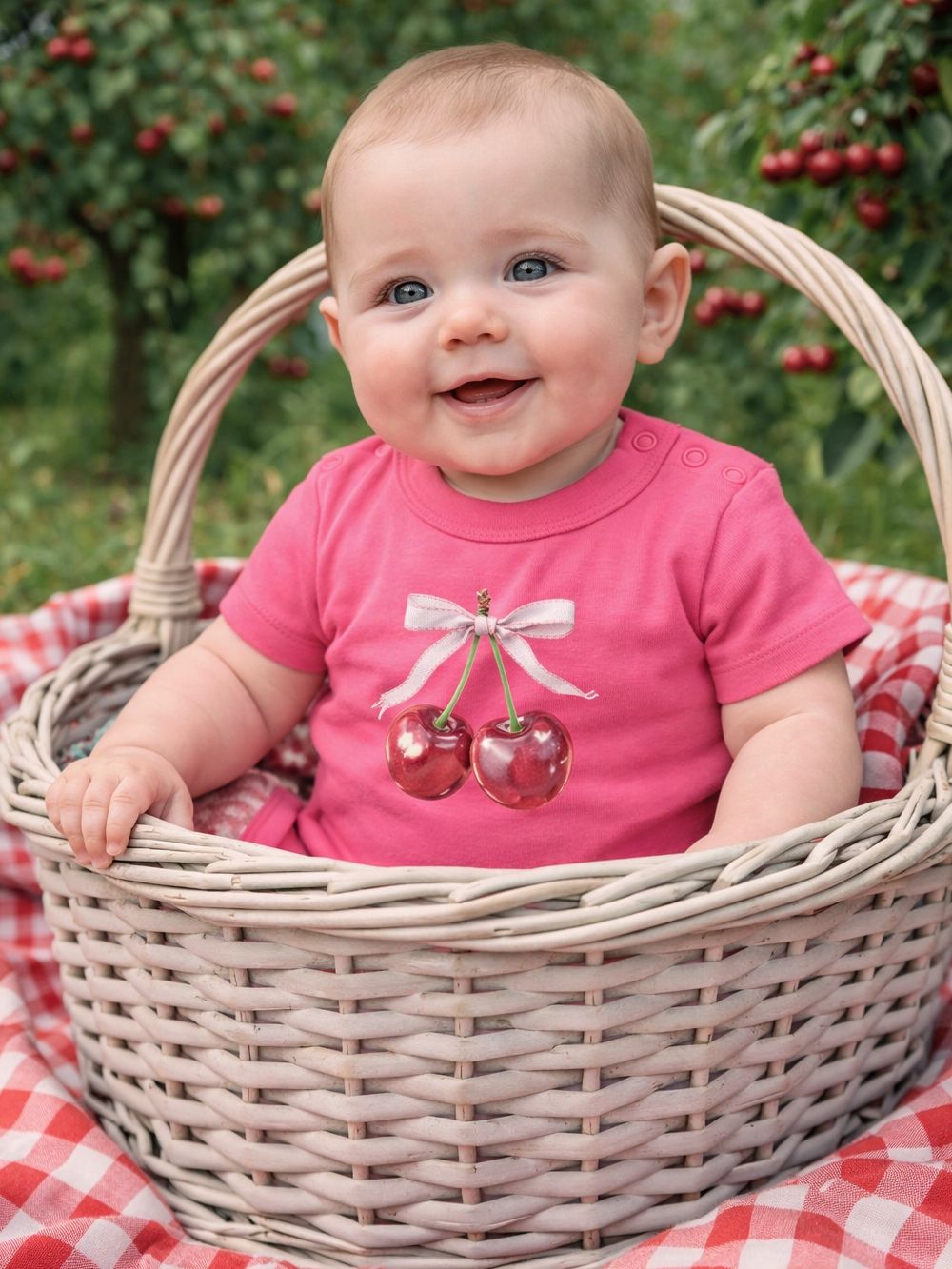 Dětské body SWEET CHERRY s kratkym rukávem