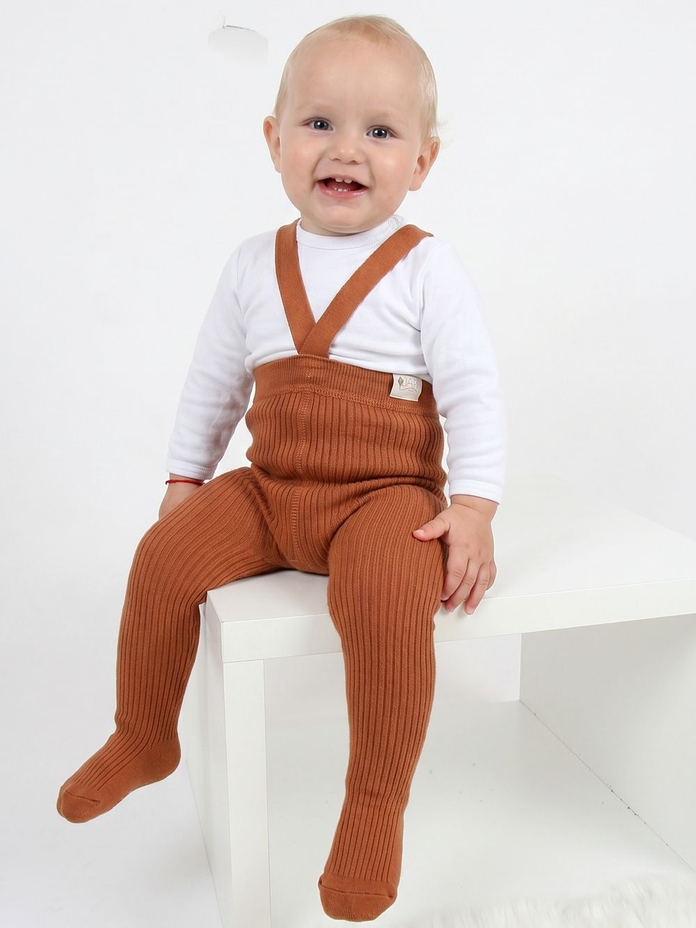 Dětské punčocháče s kšandami RIB SLIM 2