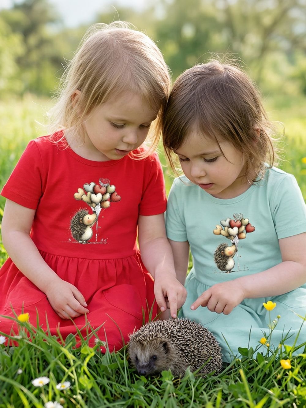 Dívčí šaty BALLOONS s krátkym rukávem