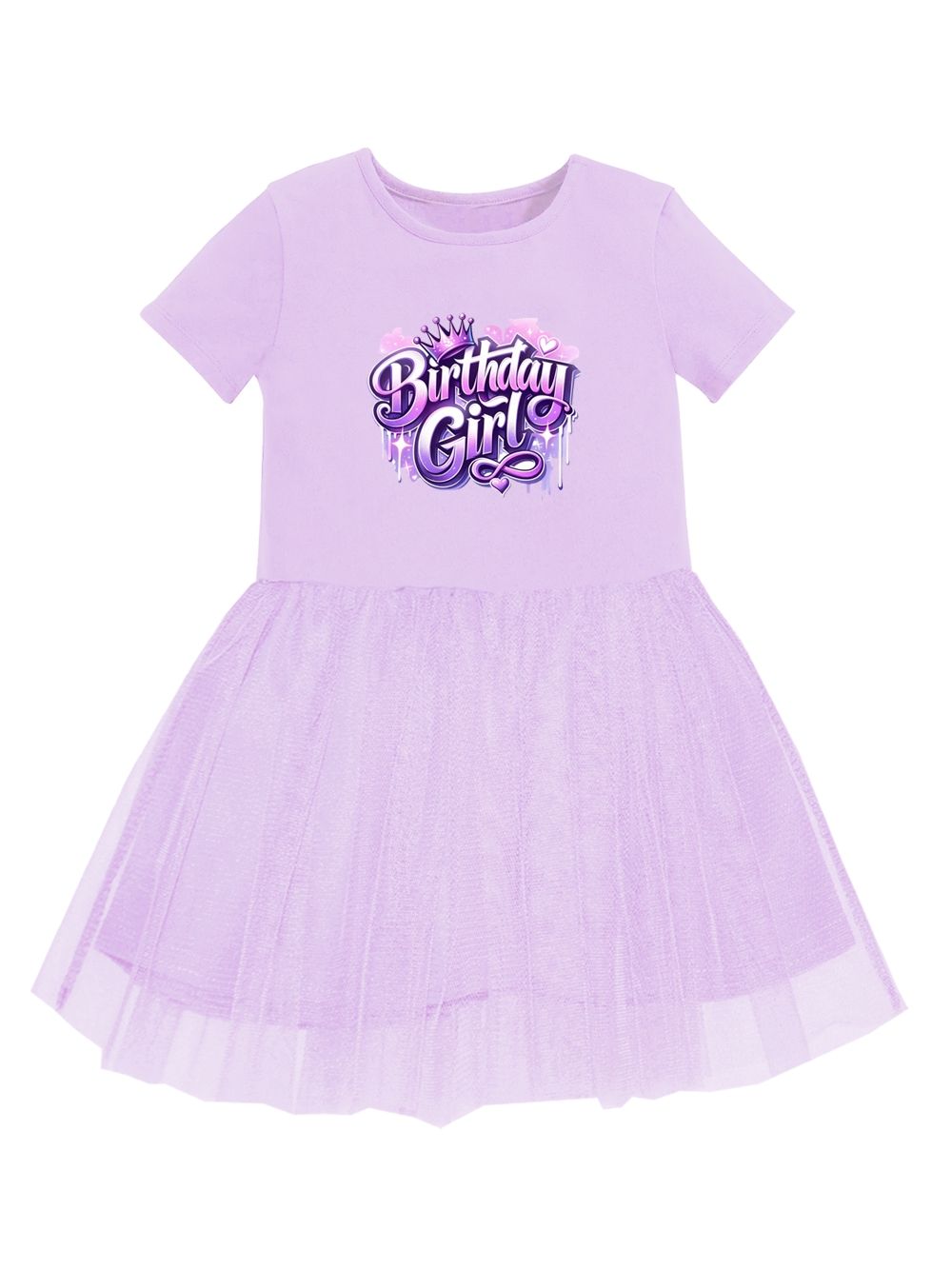 Dívčí šaty HAPPY s krátkym rukávem