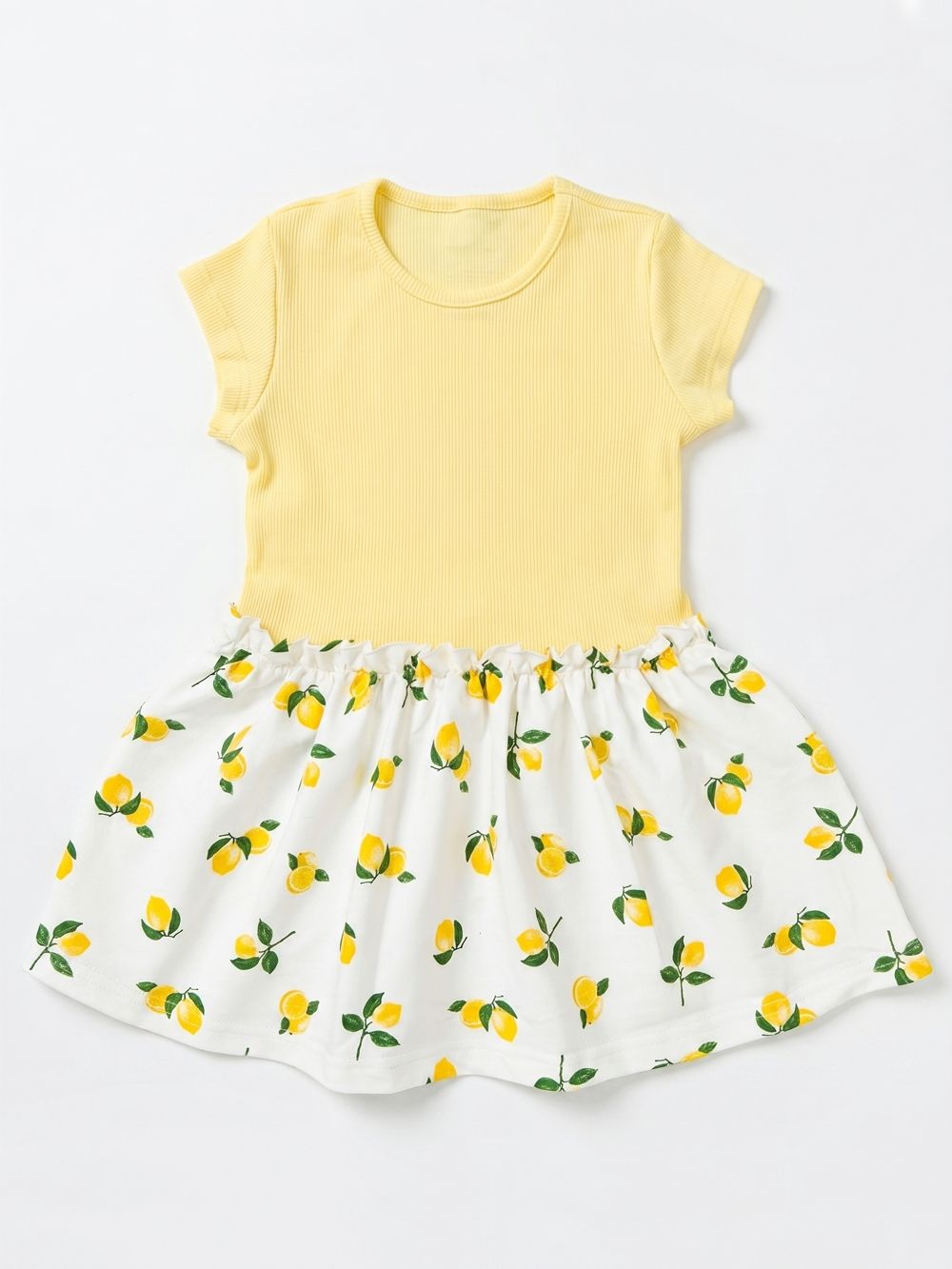 Dívčí šaty LEMONS s krátkym rukávem