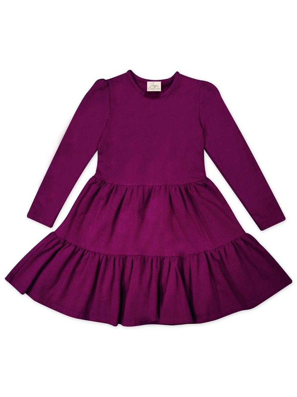 Dívčí šaty s volánky MISSY s dlouhým rukávem