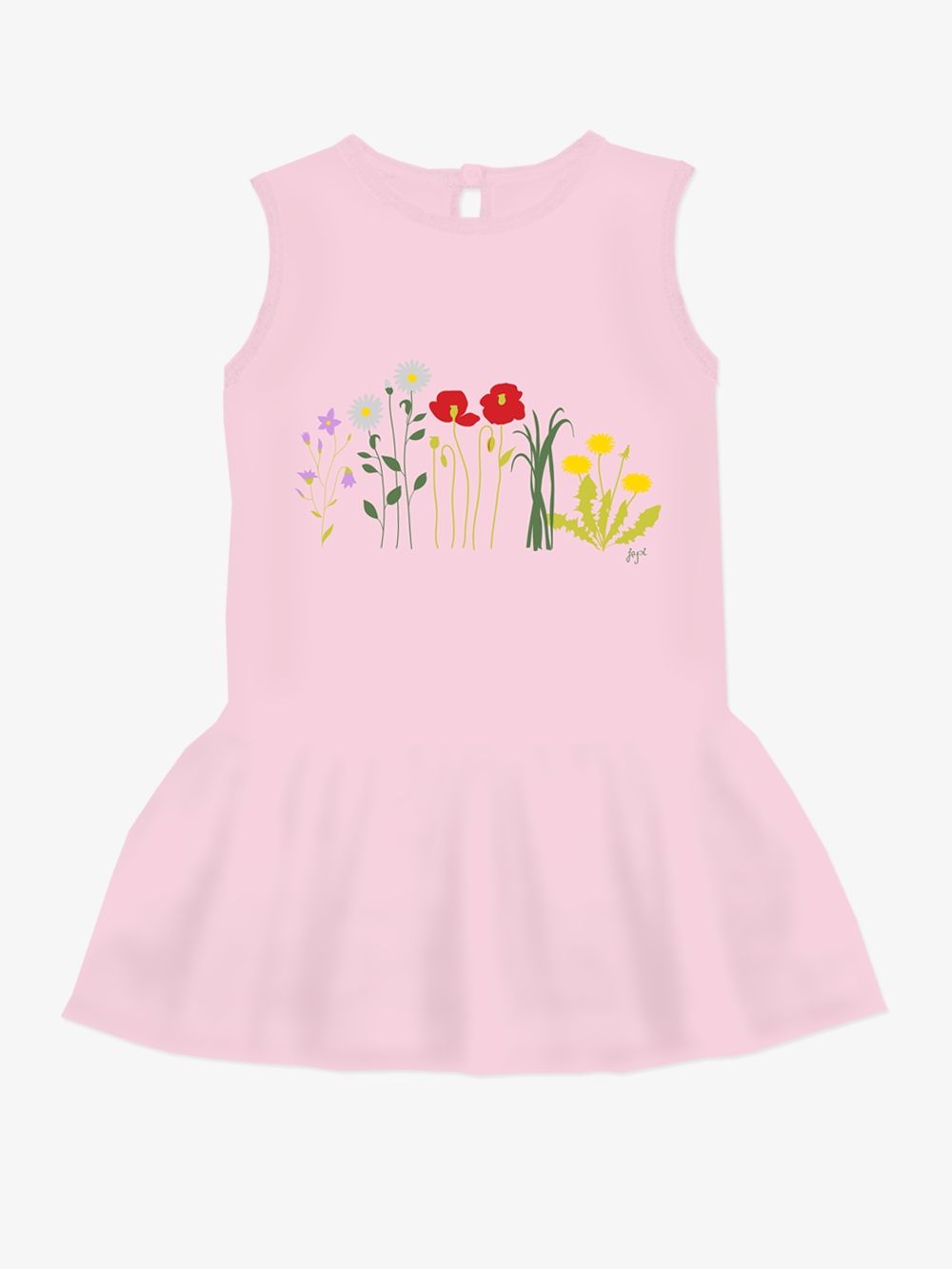 Dívčí šaty tílko Flowers KR