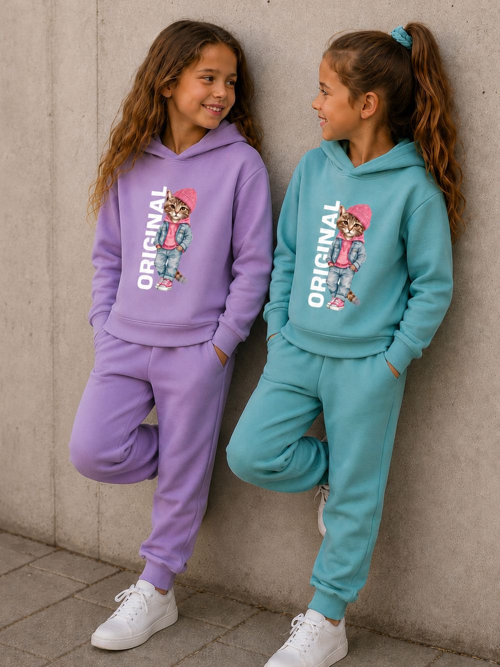 Dívčí tepláky 1F GIRLS COLORS