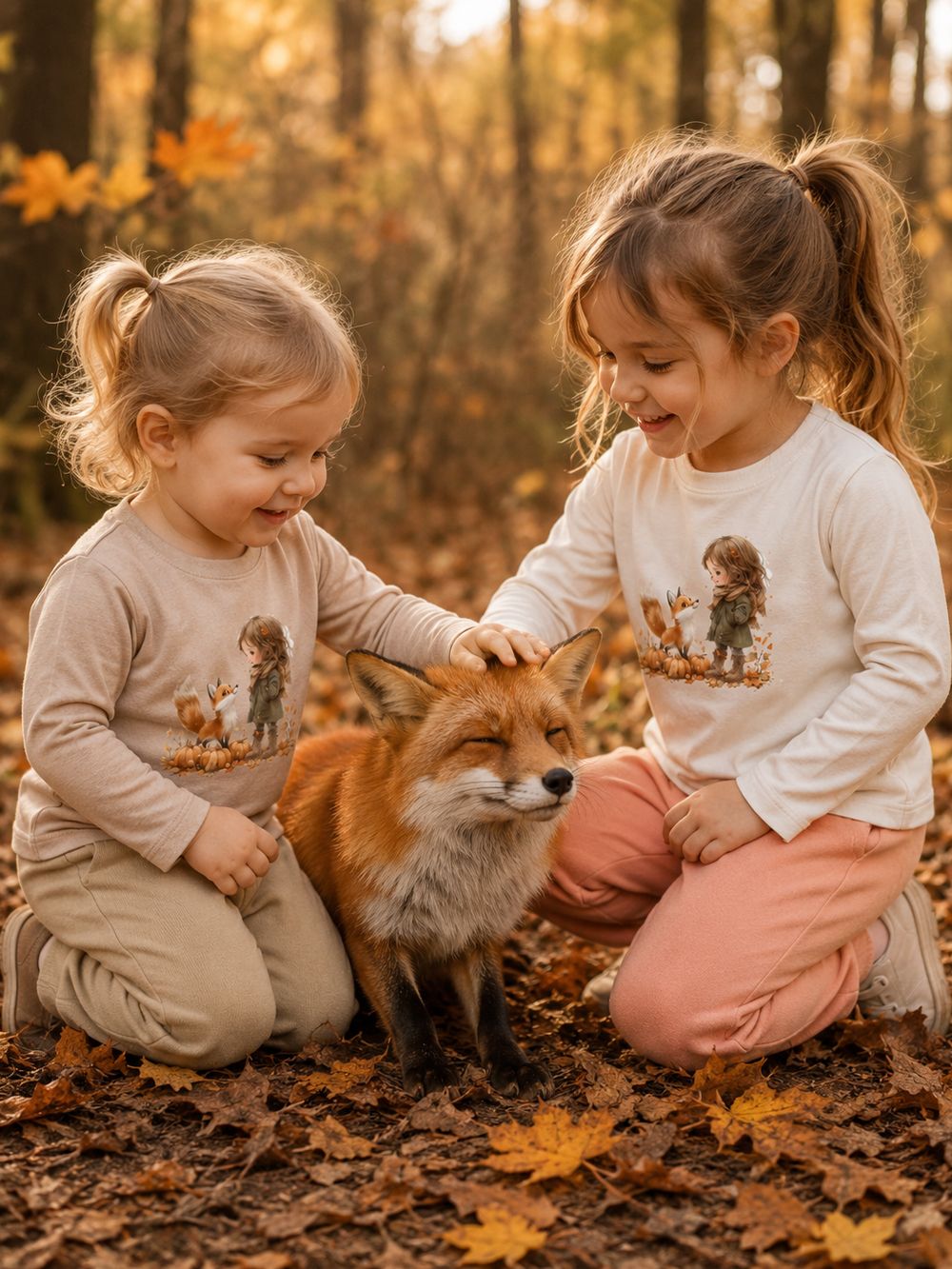 Dívčí tričko AUTUMN WALK s dlouhým rukávem