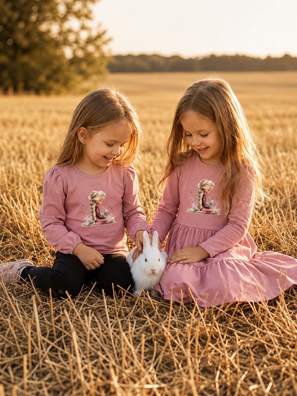 Dívčí tričko BUNNY LOVE s dlouhým rukávem