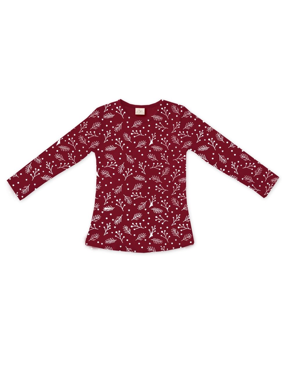 Dívčí tričko CHRISTMAS TIME s dlouhým rukávem