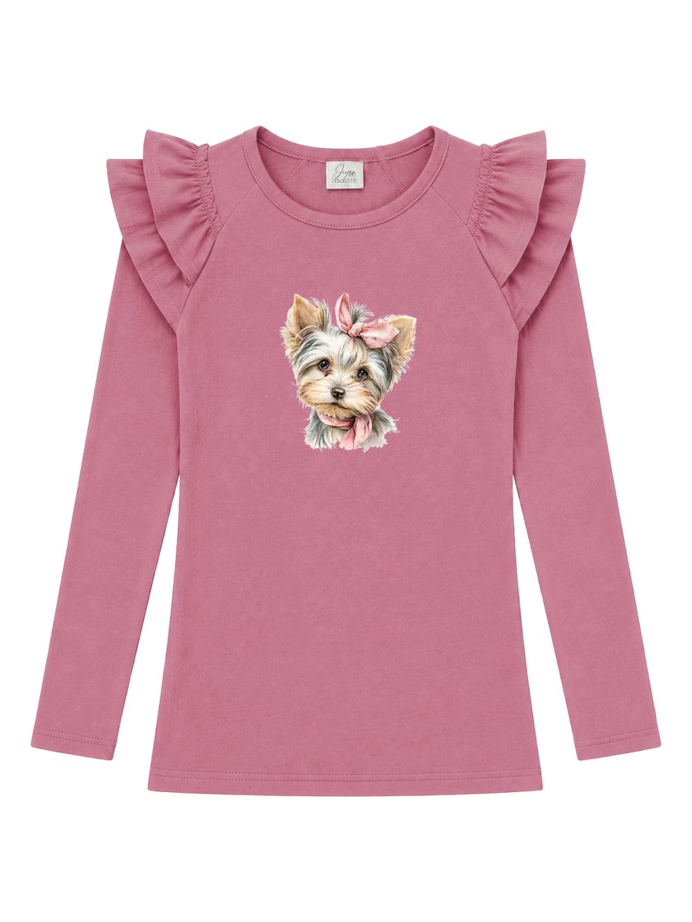 Dívčí tričko CUTE DOG s dlouhým rukávem