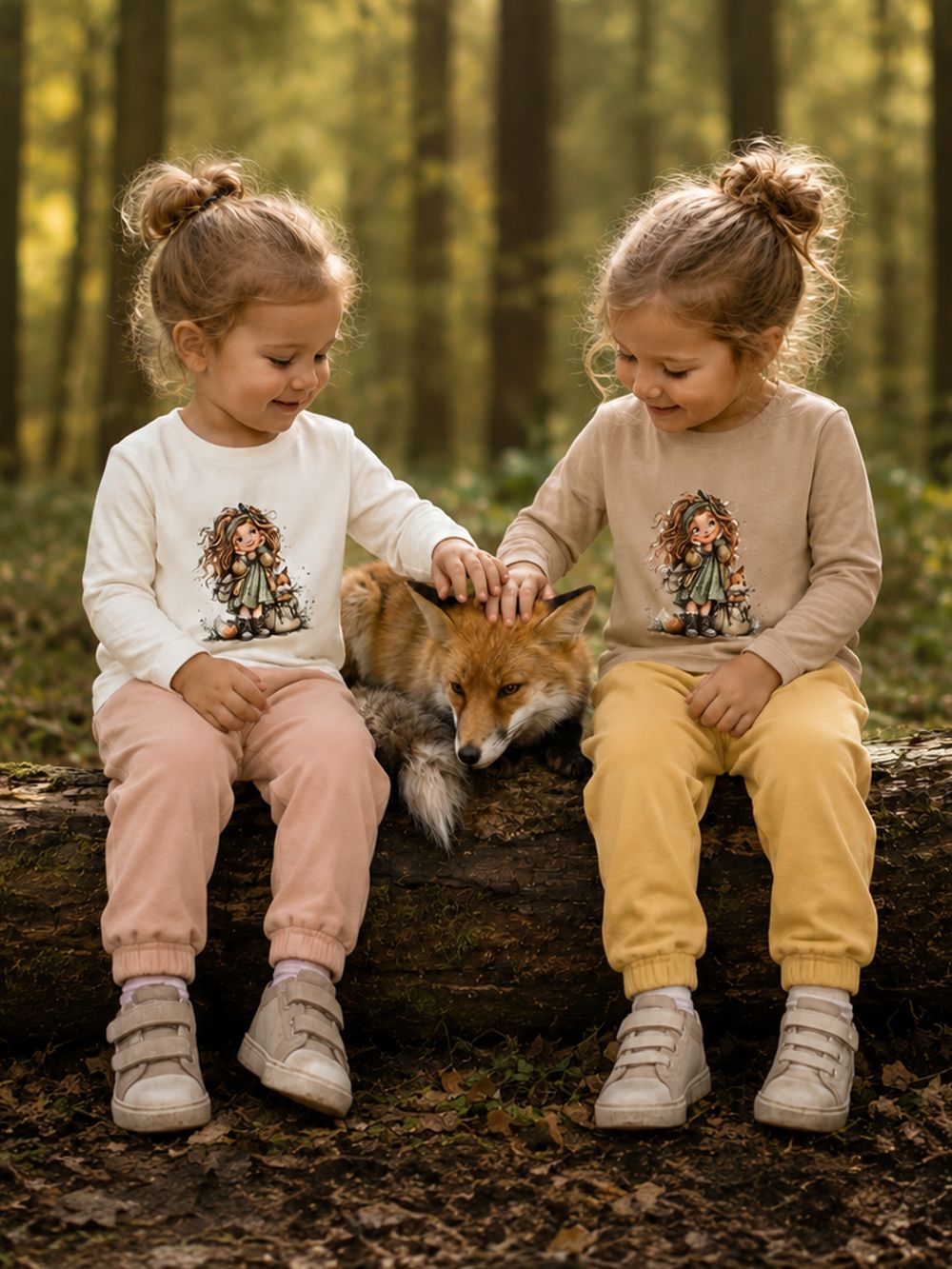 Dívčí tričko GIRL and FOX s dlouhým rukávem