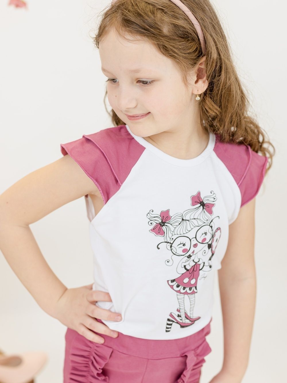 Dívčí tričko LADY s krátkym rukávem