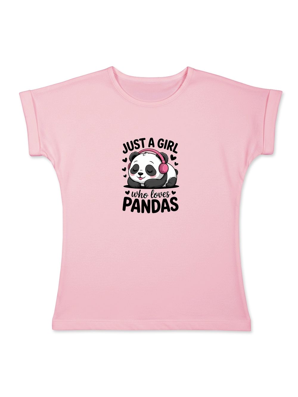 Dívčí tričko LOVE PANDA s krátkym rukávem