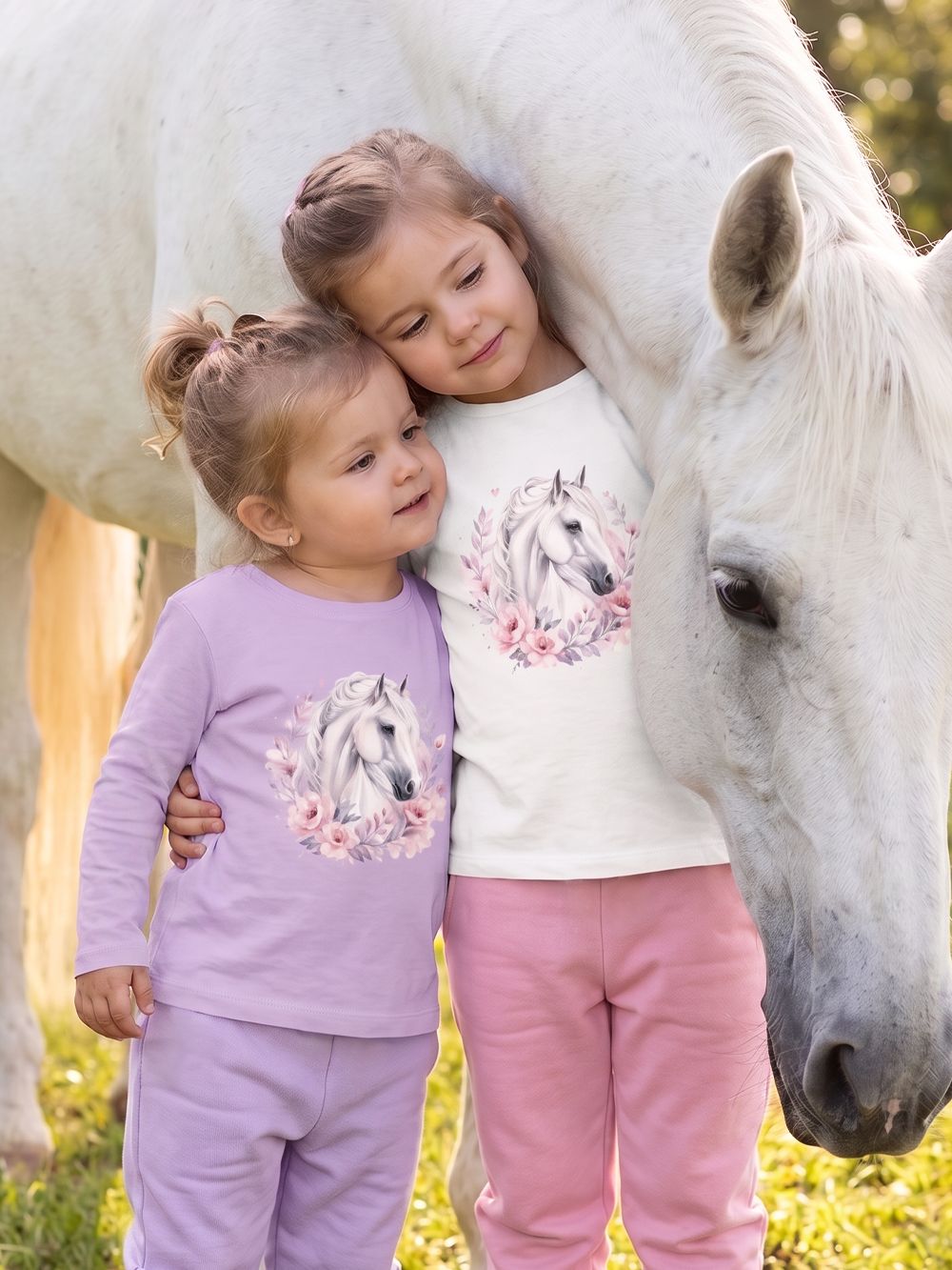 Dívčí tričko  LOVELY HORSE s dlouhým rukávem
