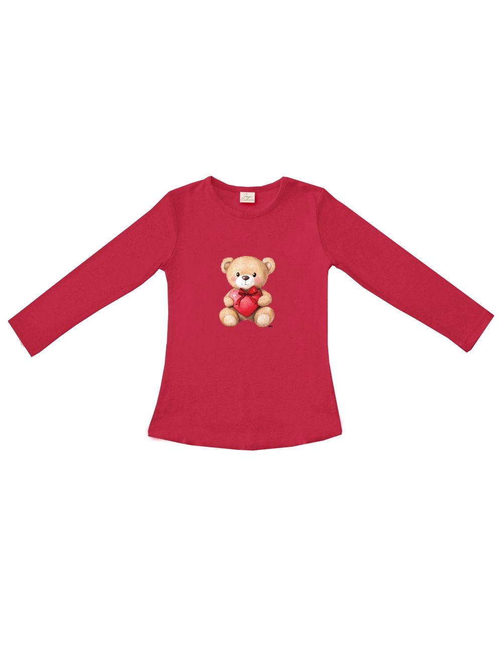 Dívčí tričko TEDDY LOVE s dlouhým rukávem