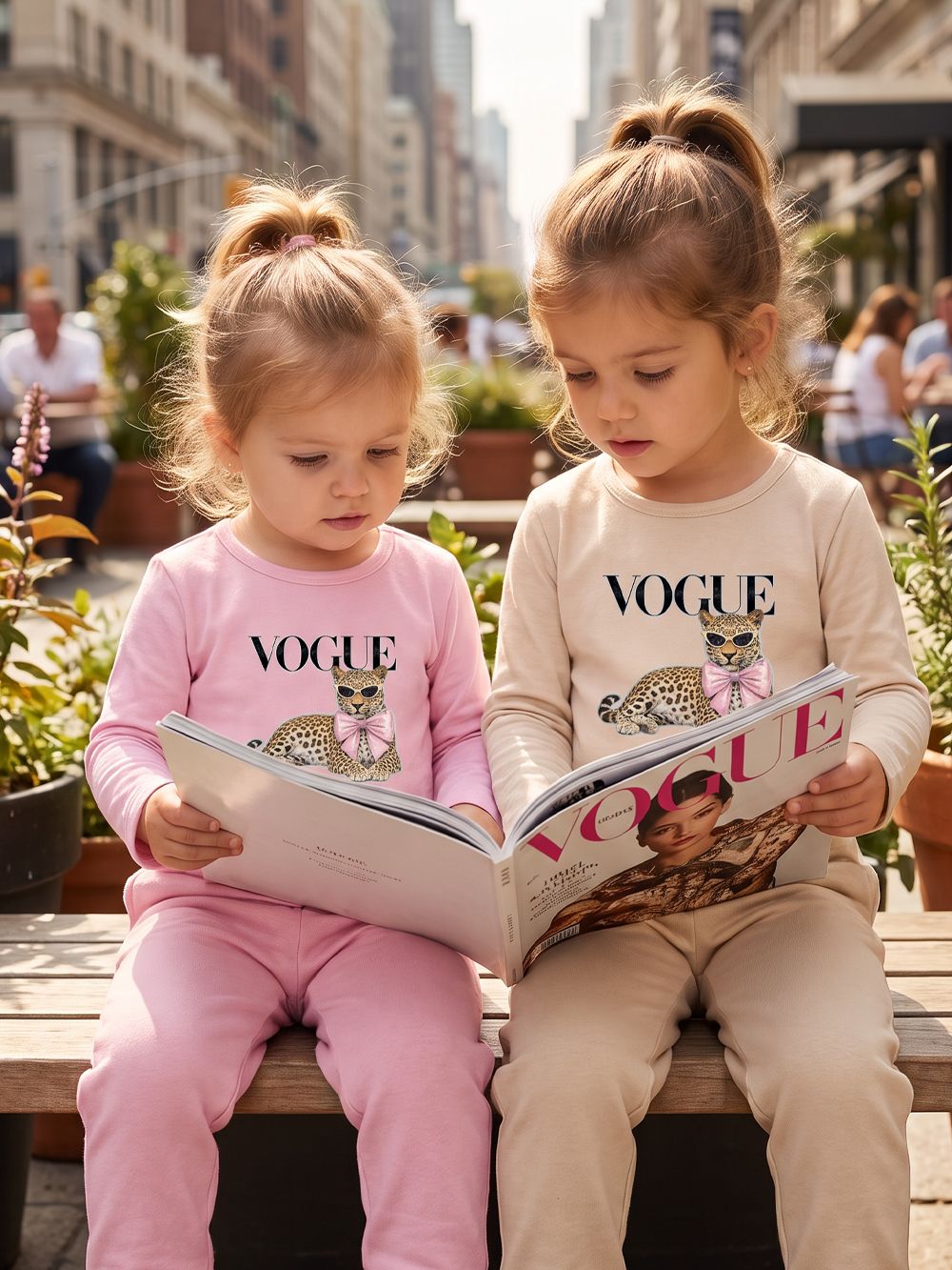 Dívčí tričko VOGUE s dlouhým rukávem