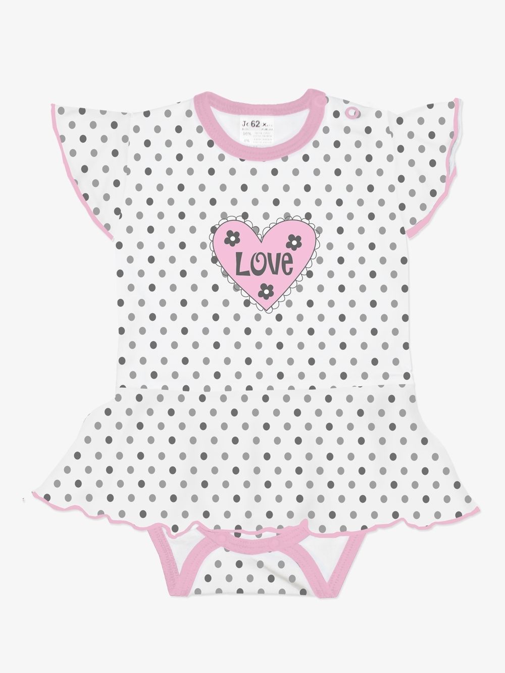 Kojenecké body sukýnka tečka Love KR