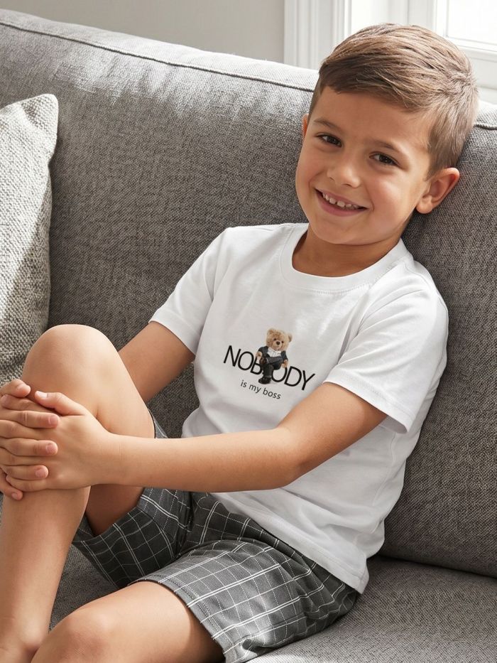 Chlapecké pyžamo BOSS s krátkým rukávem