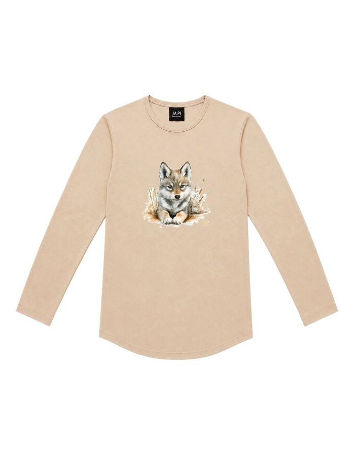 Chlapecké tričko CUTE WOLF s dlouhým rukávem