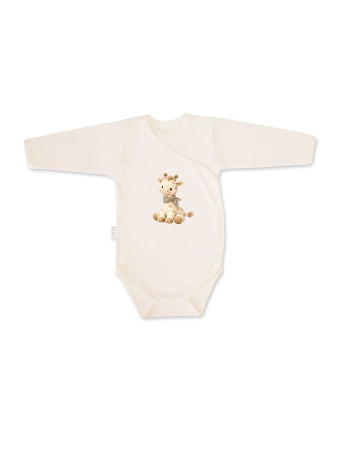 Dětské body překládací GIRAFFE s dlouhým rukávem