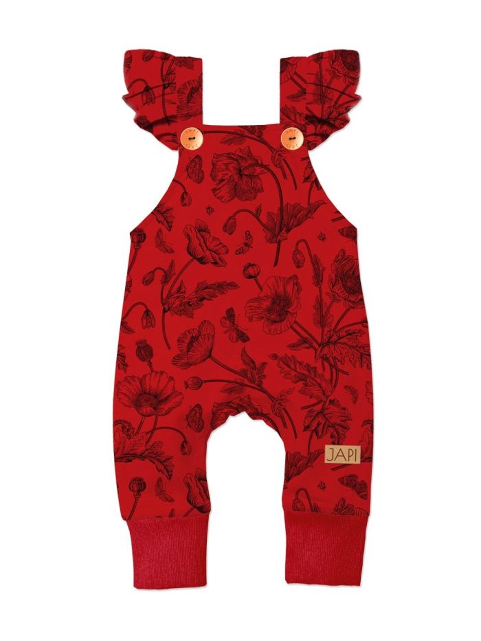 Dětské tepláky na šle WILD POPPIES