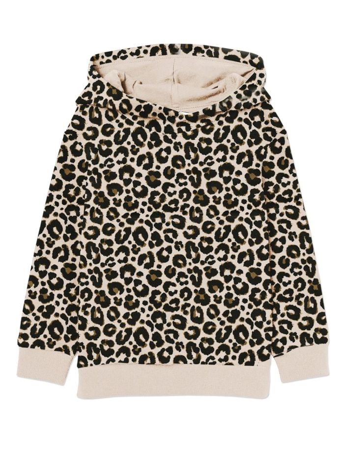 Dívčí mikina s kapucí LEOPARD