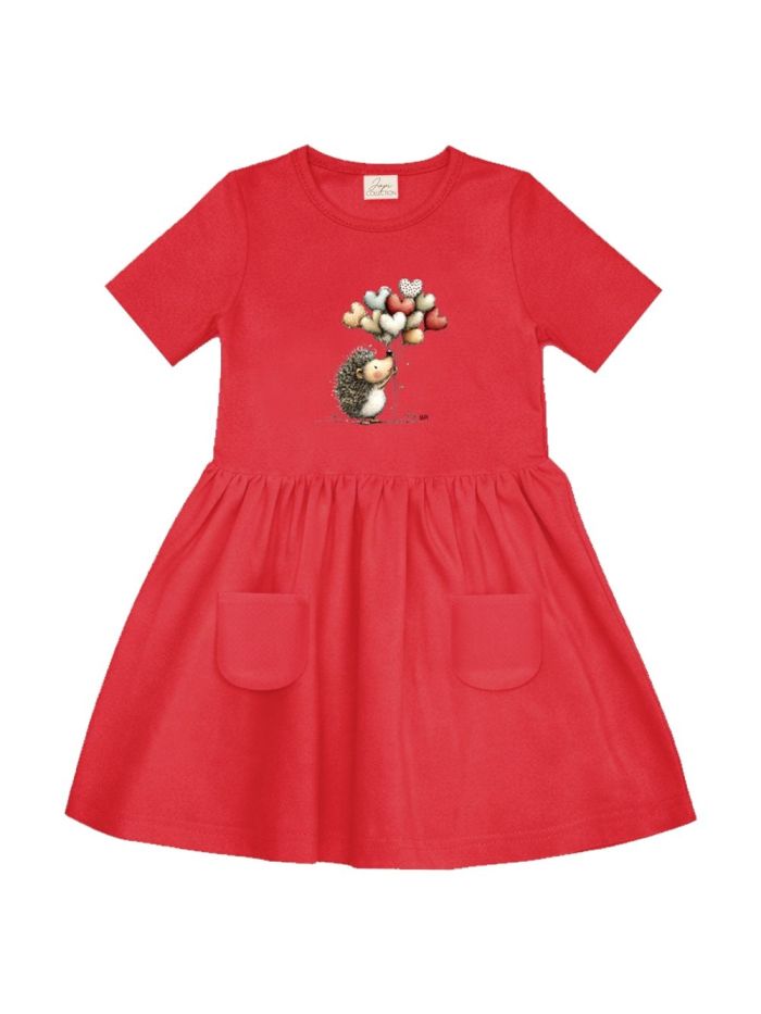 Dívčí šaty BALLOONS s krátkym rukávem