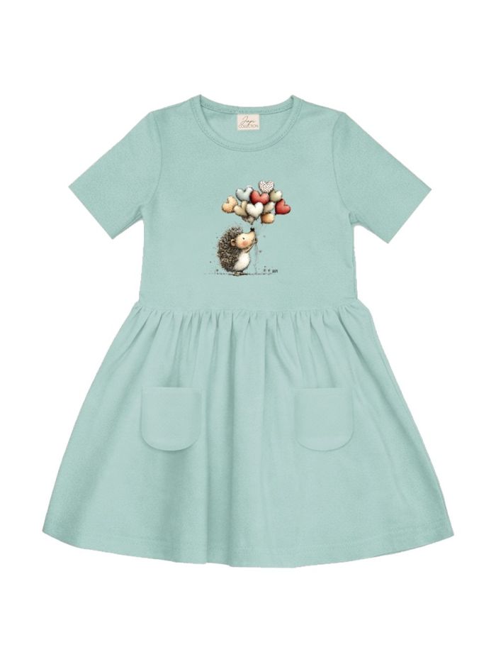 Dívčí šaty BALLOONS s krátkym rukávem