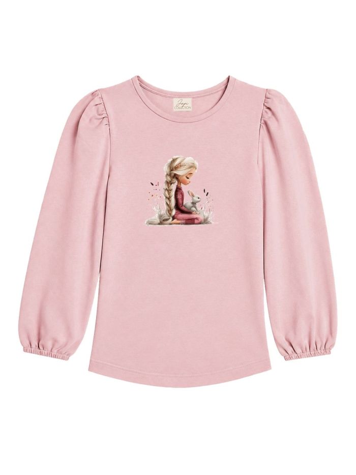 Dívčí tričko BUNNY LOVE s dlouhým rukávem