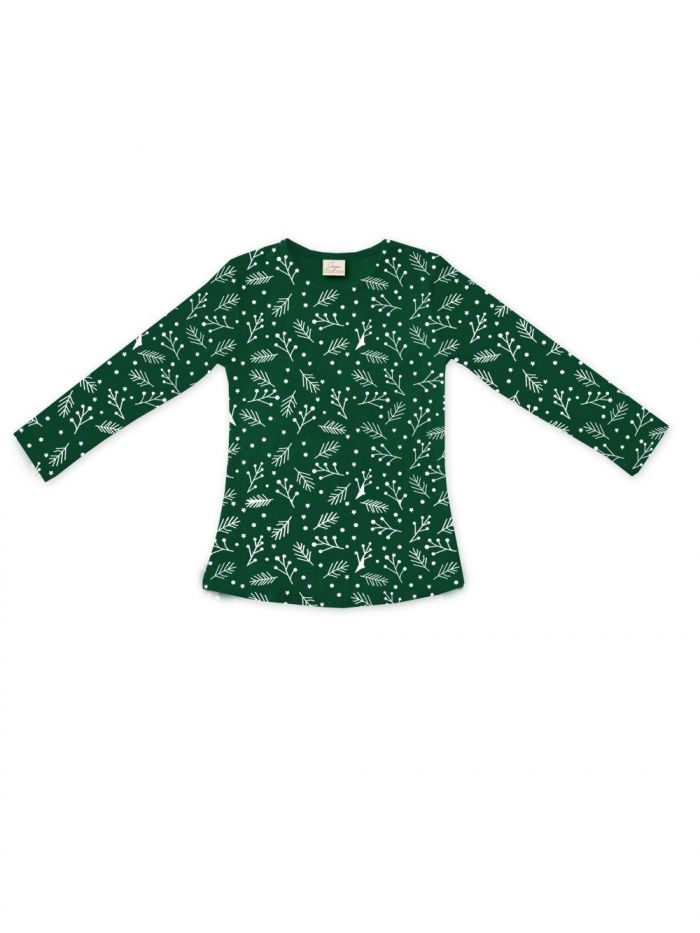 Dívčí tričko CHRISTMAS TIME s dlouhým rukávem
