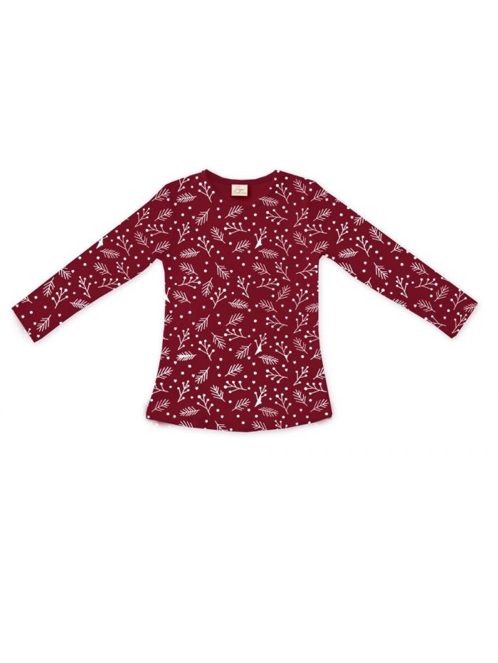 Dívčí tričko CHRISTMAS TIME s dlouhým rukávem