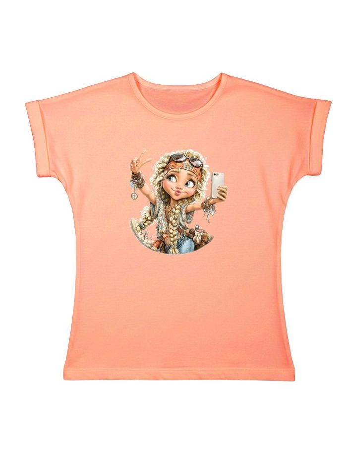 Dívčí tričko SPIRIT SELFIE s krátkym rukávem