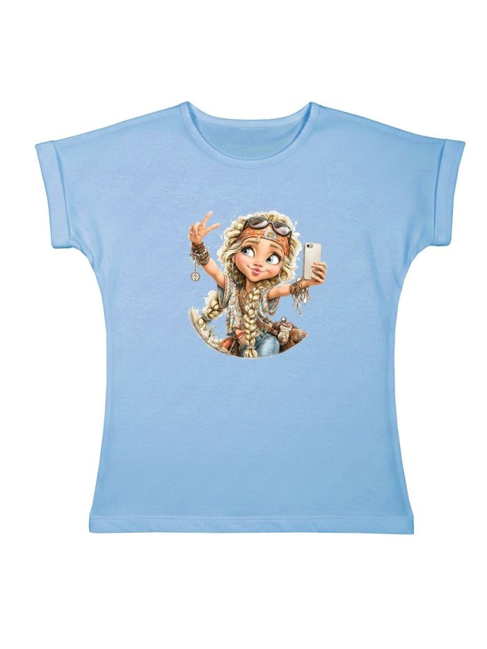 Dívčí tričko SPIRIT SELFIE s krátkym rukávem