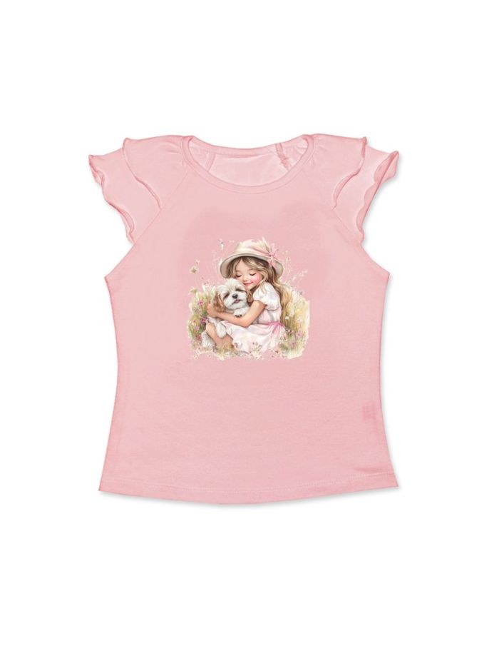 Dívčí tričko SUMMER MOMENTS s krátkym rukávem