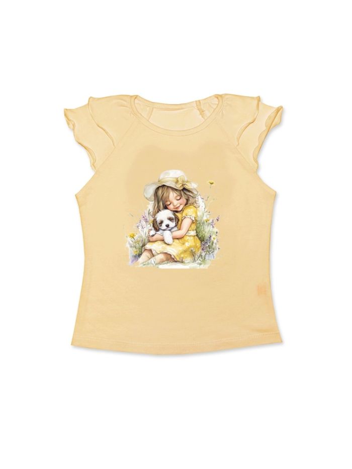 Dívčí tričko SUMMER MOMENTS s krátkym rukávem