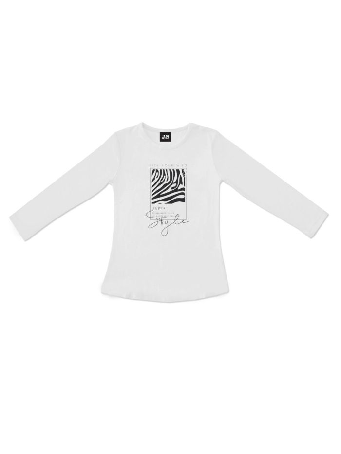 Dívčí tričko ZEBRA  s dlouhým rukávem