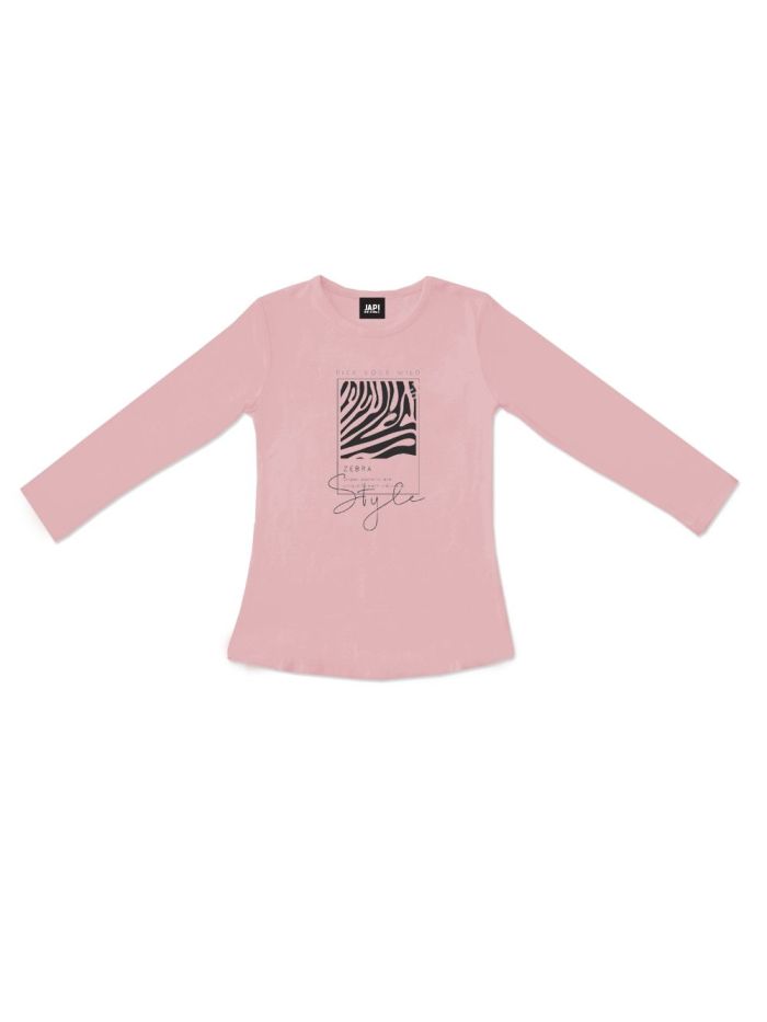 Dívčí tričko ZEBRA  s dlouhým rukávem