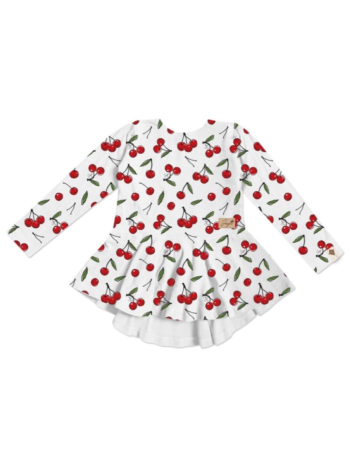 Dívčí tunika CHERRY s dlouhým rukávem