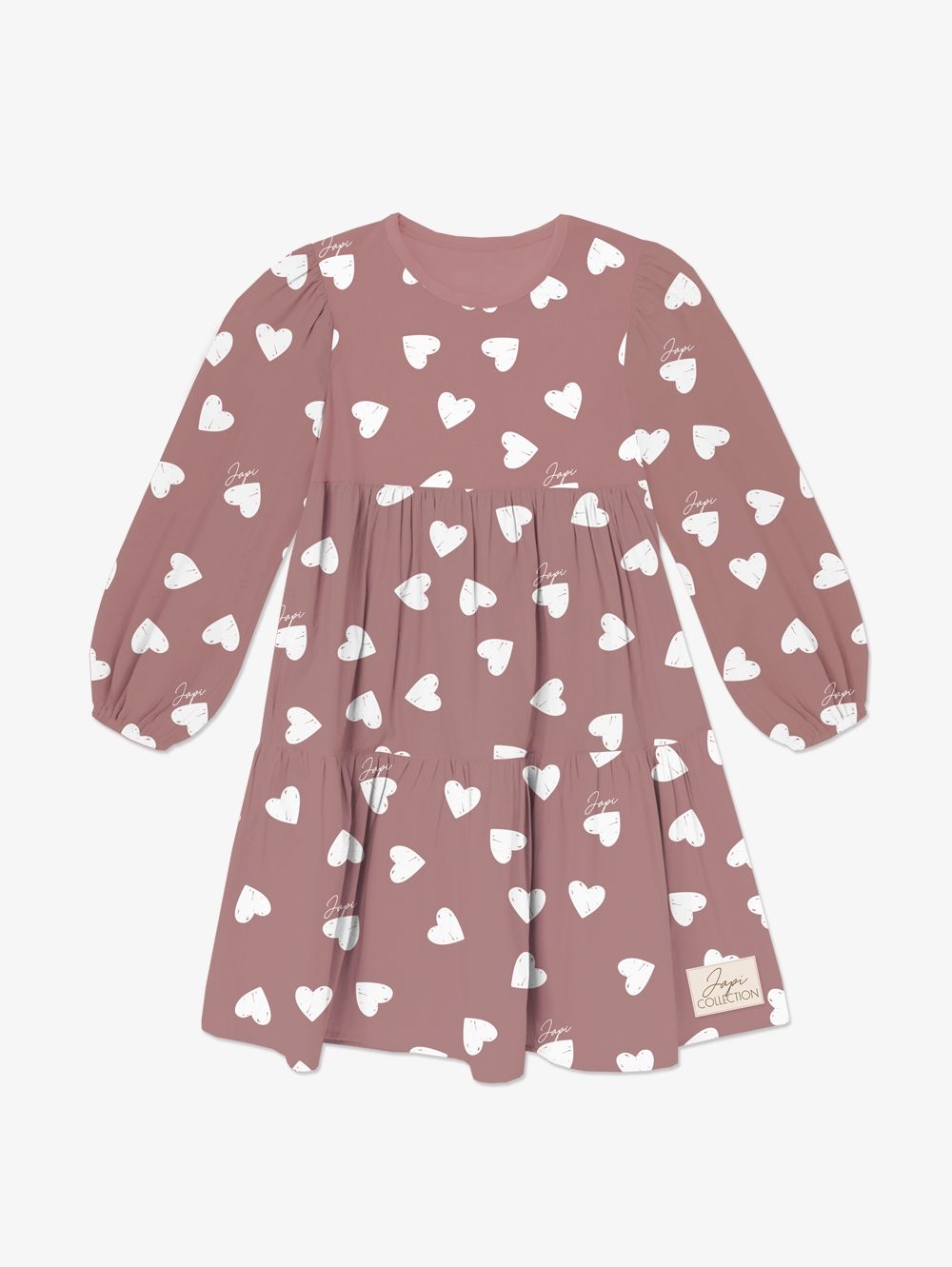 Šaty volán JAPI HEARTS DR